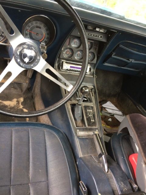 1975 Blue Chevrolet Corvette