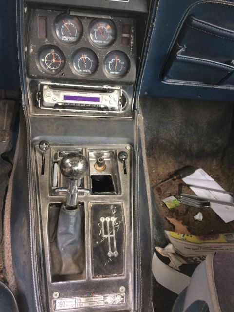 1975 Blue Chevrolet Corvette