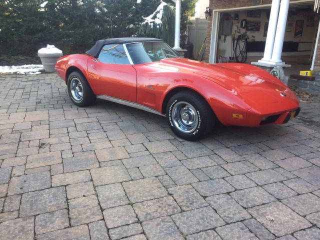 1975 Red Chevrolet Corvette Convertible