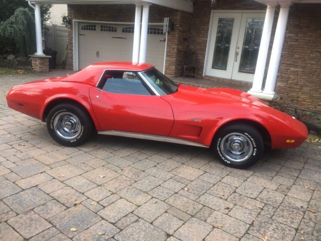 1975 Red Chevrolet Corvette Convertible
