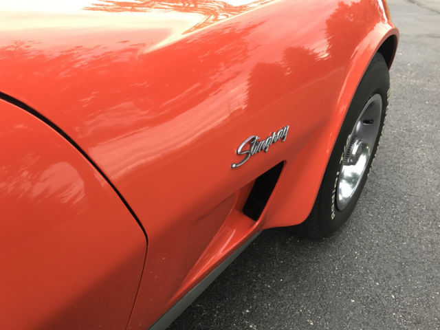 1975 Orange Chevrolet Corvette