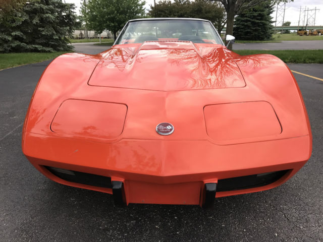 1975 Orange Chevrolet Corvette