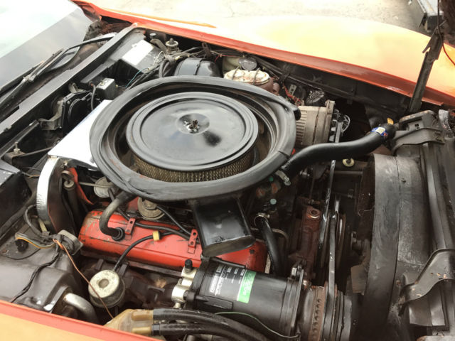 1975 Orange Chevrolet Corvette