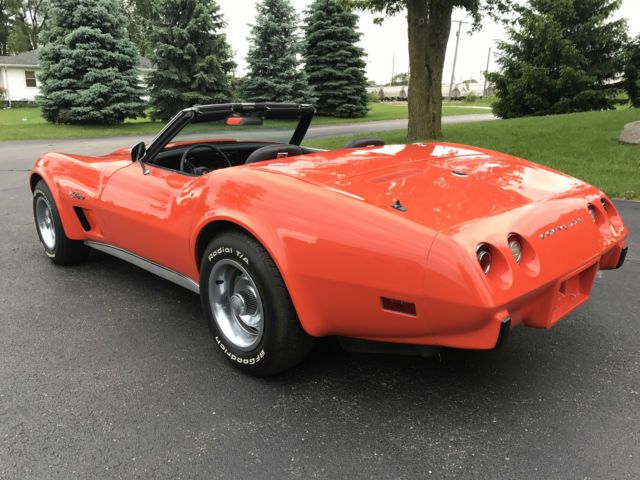 1975 Orange Chevrolet Corvette
