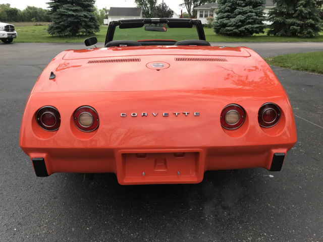 1975 Orange Chevrolet Corvette