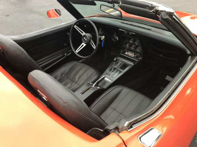 1975 Orange Chevrolet Corvette