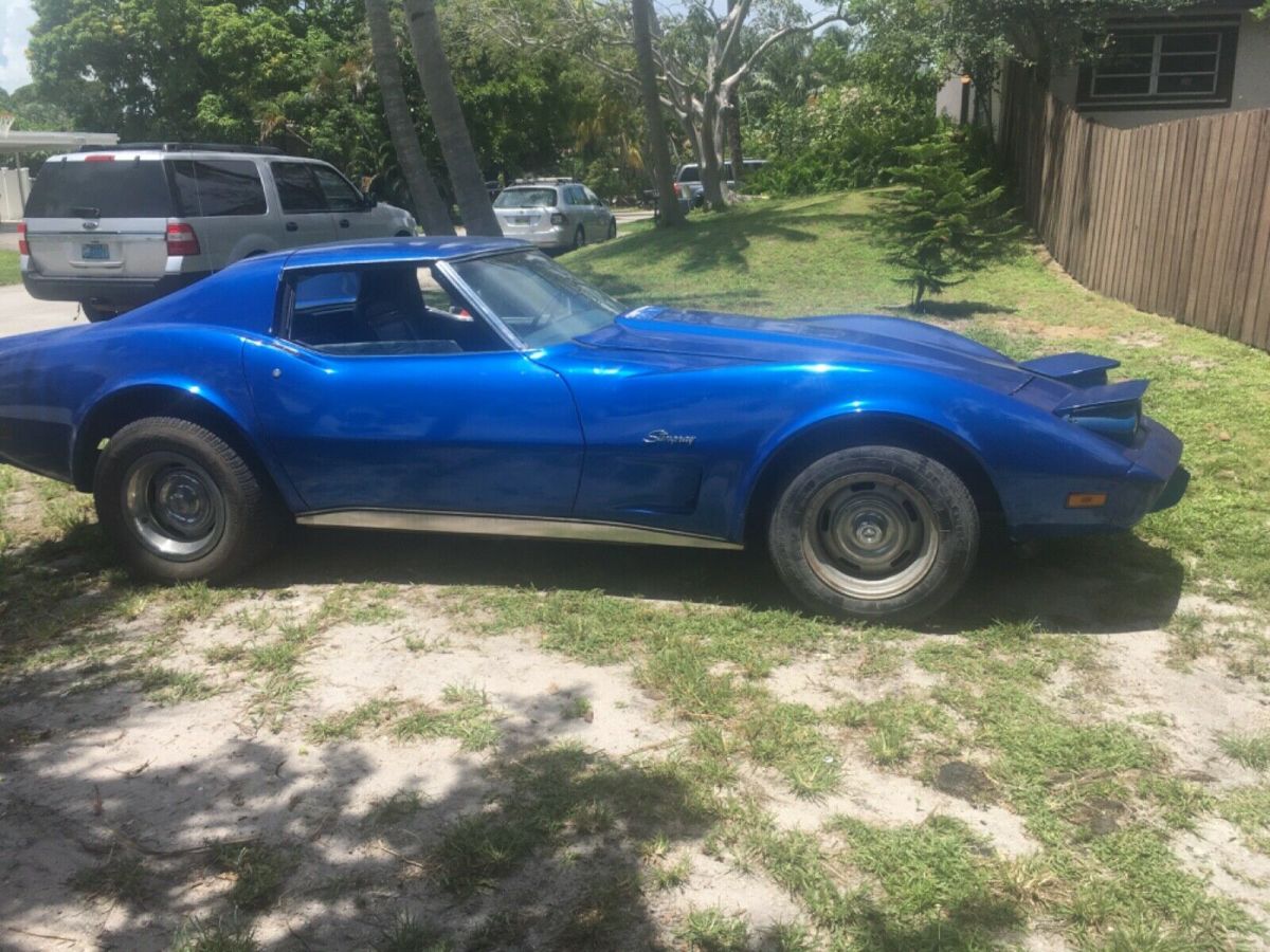 1975 Blue Chevrolet Corvette Coupe