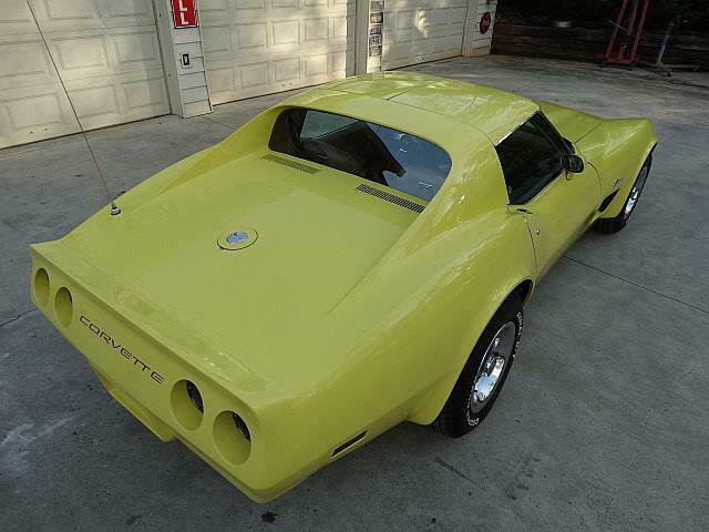 1975 Yellow Chevrolet Corvette T TOP
