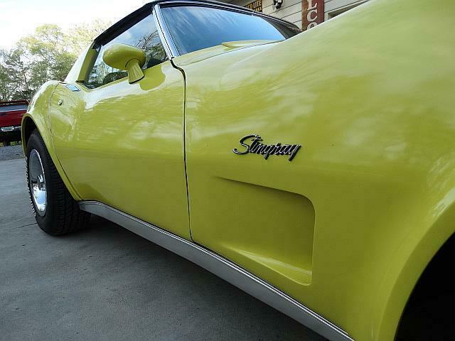 1975 Yellow Chevrolet Corvette T TOP