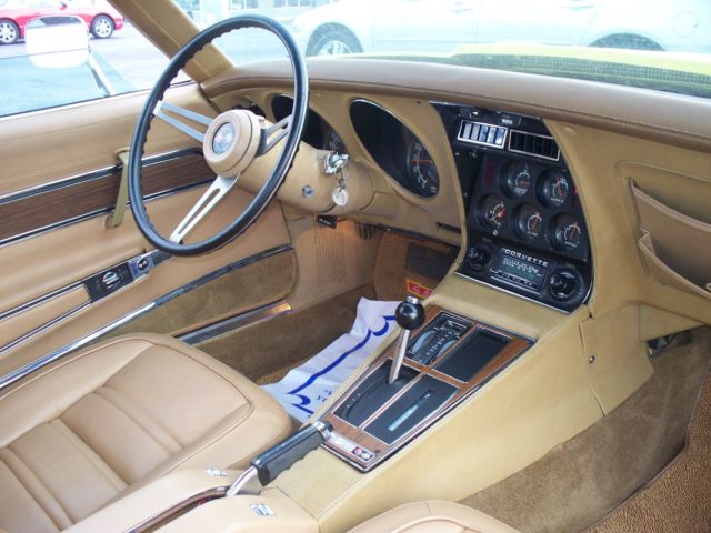 1975 Yellow Chevrolet Corvette Convertible
