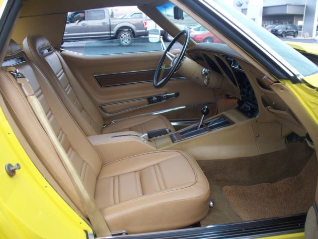1975 Yellow Chevrolet Corvette Convertible