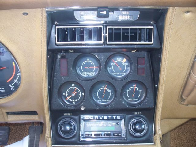 1975 Yellow Chevrolet Corvette Convertible