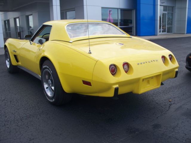 1975 Yellow Chevrolet Corvette Convertible