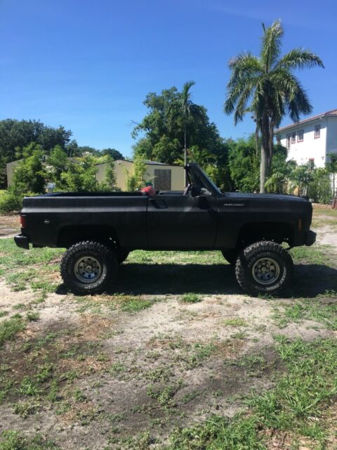 1975 Black Chevrolet Blazer Convertible