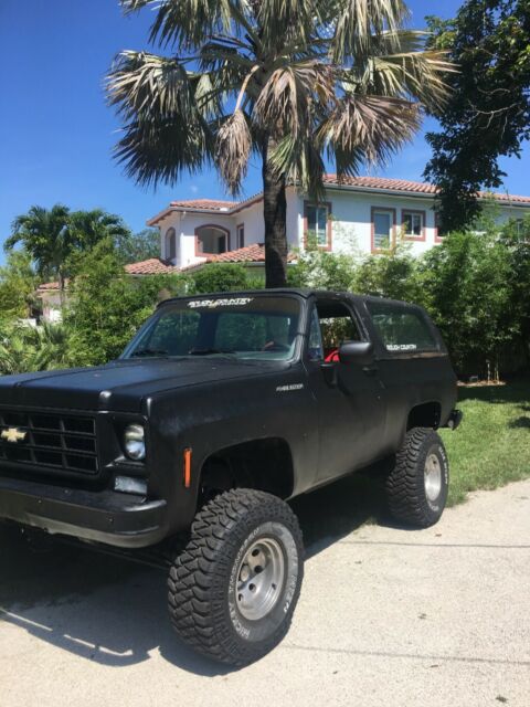 1975 Black Chevrolet Blazer Convertible