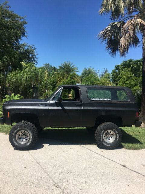1975 Black Chevrolet Blazer Convertible