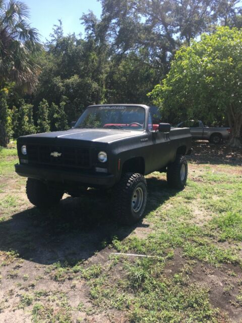1975 Black Chevrolet Blazer Convertible