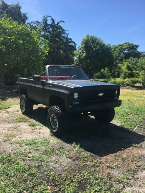 1975 Black Chevrolet Blazer Convertible