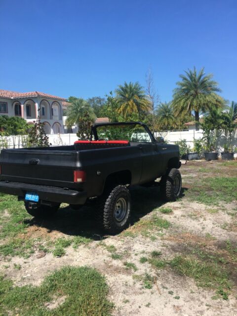 1975 Black Chevrolet Blazer Convertible