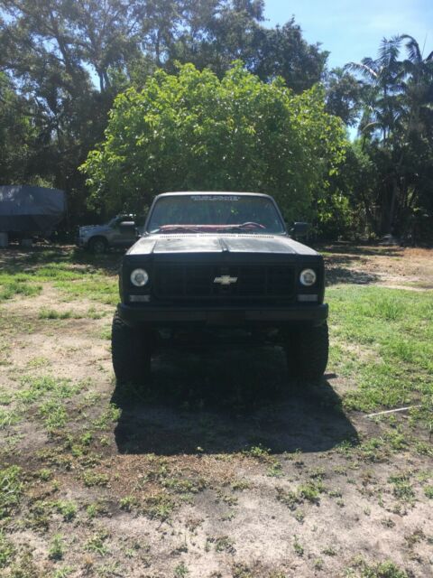 1975 Black Chevrolet Blazer Convertible