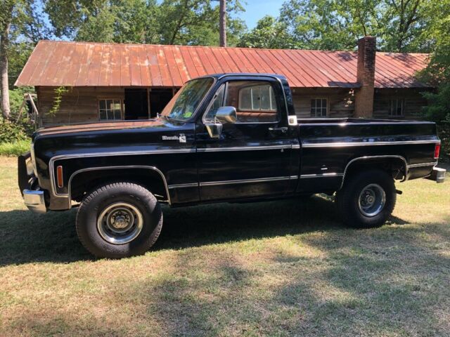 1975 Black Chevrolet C/K Pickup 1500 Truck