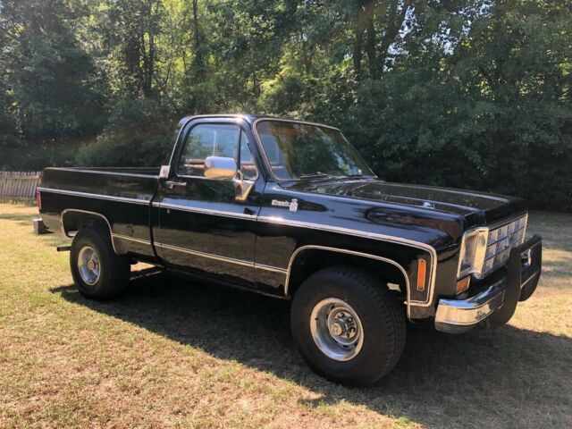 1975 Black Chevrolet C/K Pickup 1500 Truck