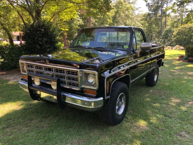 1975 Black Chevrolet C/K Pickup 1500 Truck