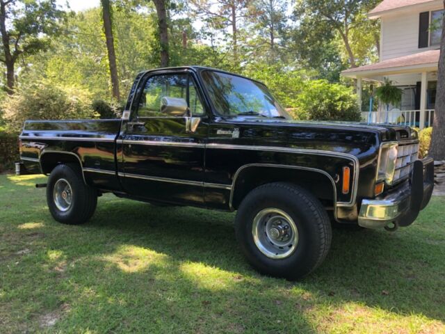 1975 Black Chevrolet C/K Pickup 1500 Truck