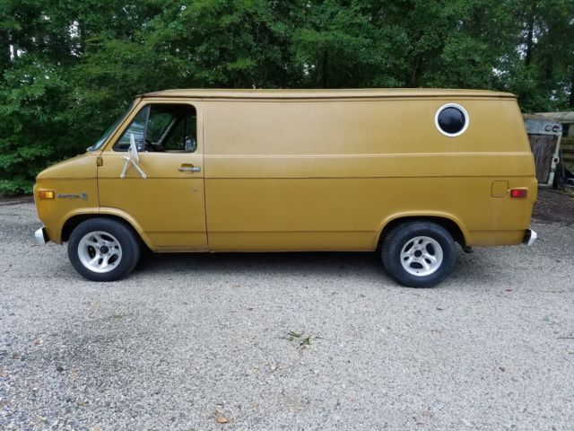 1975 Gold Chevrolet C10 Panel Van Camper