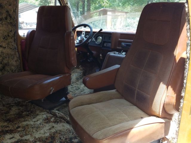 1975 Gold Chevrolet C10 Panel Van Camper