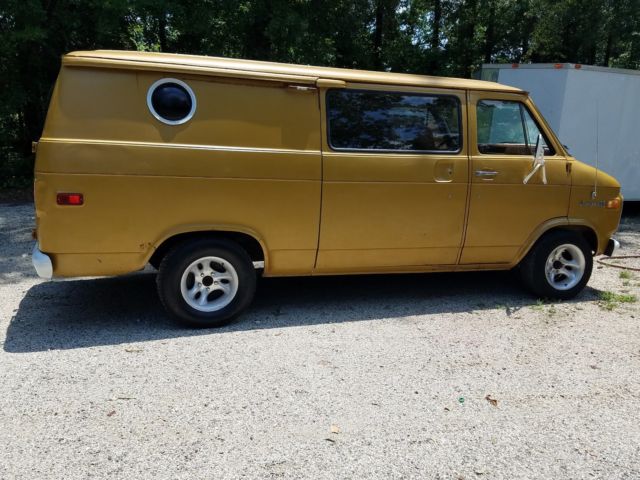 1975 Gold Chevrolet C10 Panel Van Camper