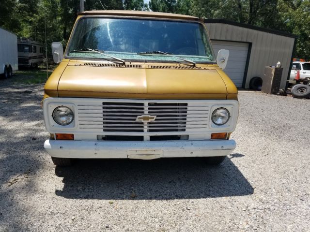 1975 Gold Chevrolet C10 Panel Van Camper