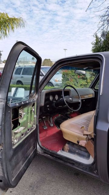 1975 Black Chevrolet C-10 Standard Cab Pickup