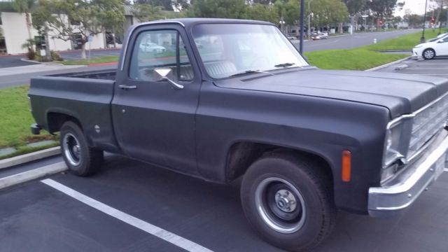 1975 Black Chevrolet C-10 Standard Cab Pickup