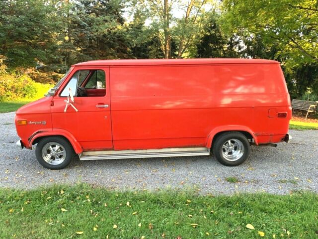 1975 Red Chevrolet CG10 Van Camper