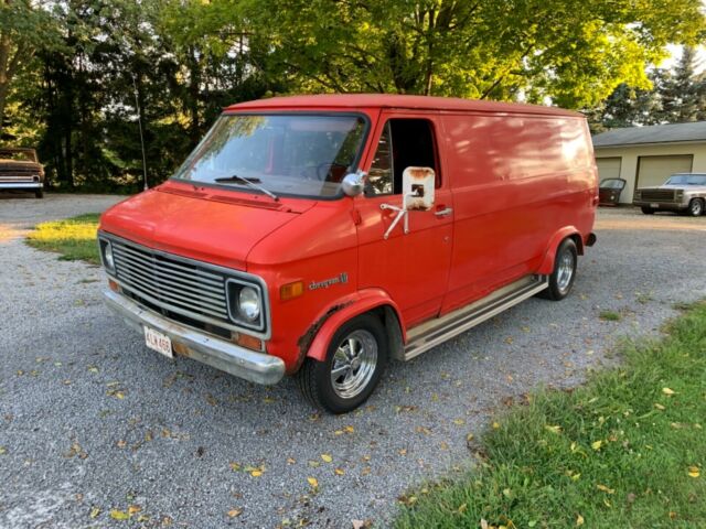 1975 Red Chevrolet CG10 Van Camper