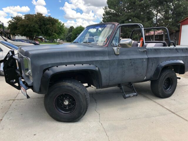 1975 Black Chevrolet Blazer Convertible