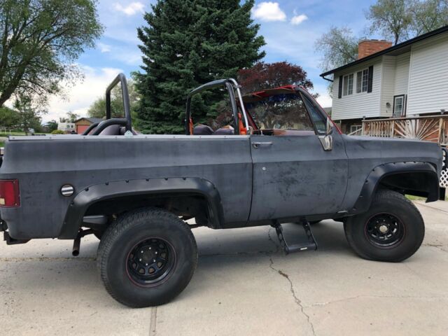 1975 Black Chevrolet Blazer Convertible