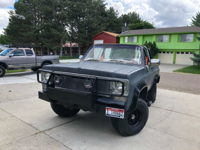 1975 Black Chevrolet Blazer Convertible