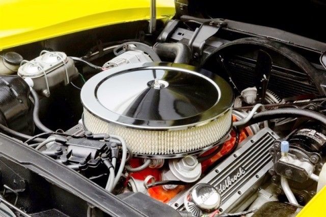 1975 Yellow Chevrolet Corvette Convertible