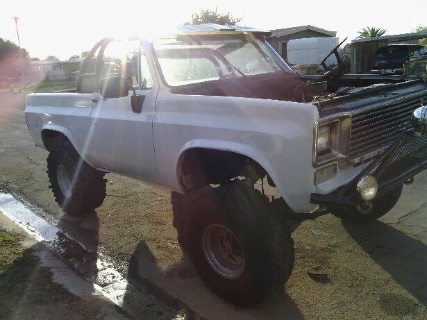 1975 White Chevrolet Blazer Convertible