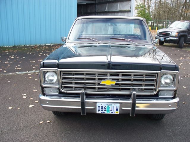 1975 Black Chevrolet C-10 Standard Cab Pickup