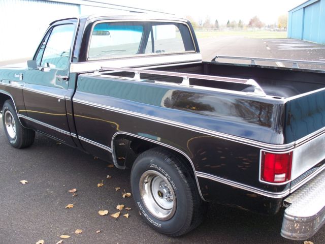 1975 Black Chevrolet C-10 Standard Cab Pickup