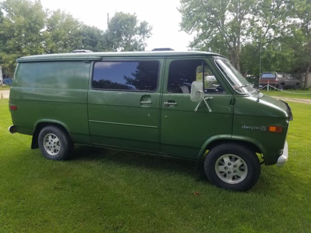 1975 Green Chevrolet G20 Van Van