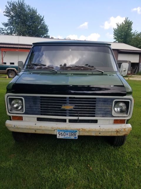1975 Green Chevrolet G20 Van Van