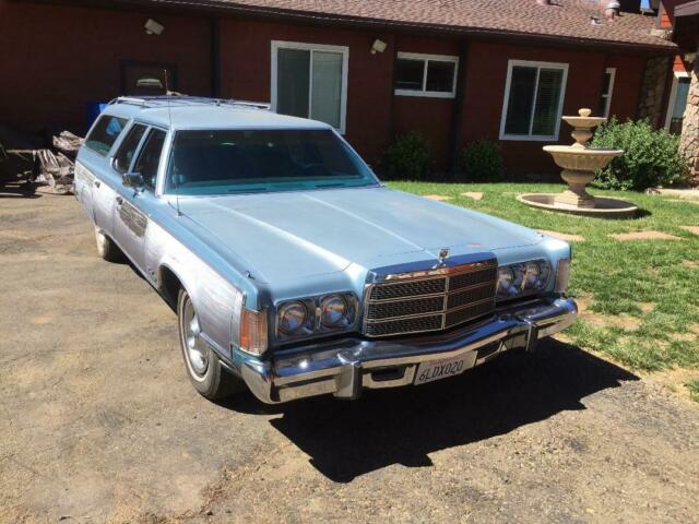 1975 Blue Chrysler Town & Country Wagon