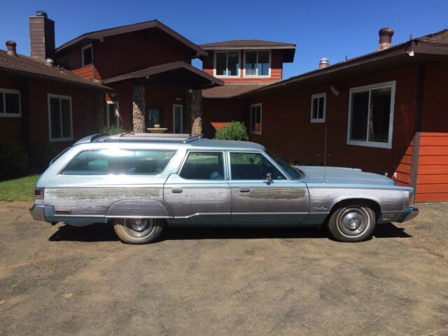 1975 Blue Chrysler Town & Country Wagon
