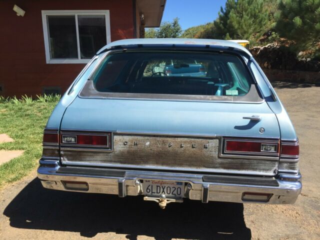 1975 Blue Chrysler Town & Country Wagon