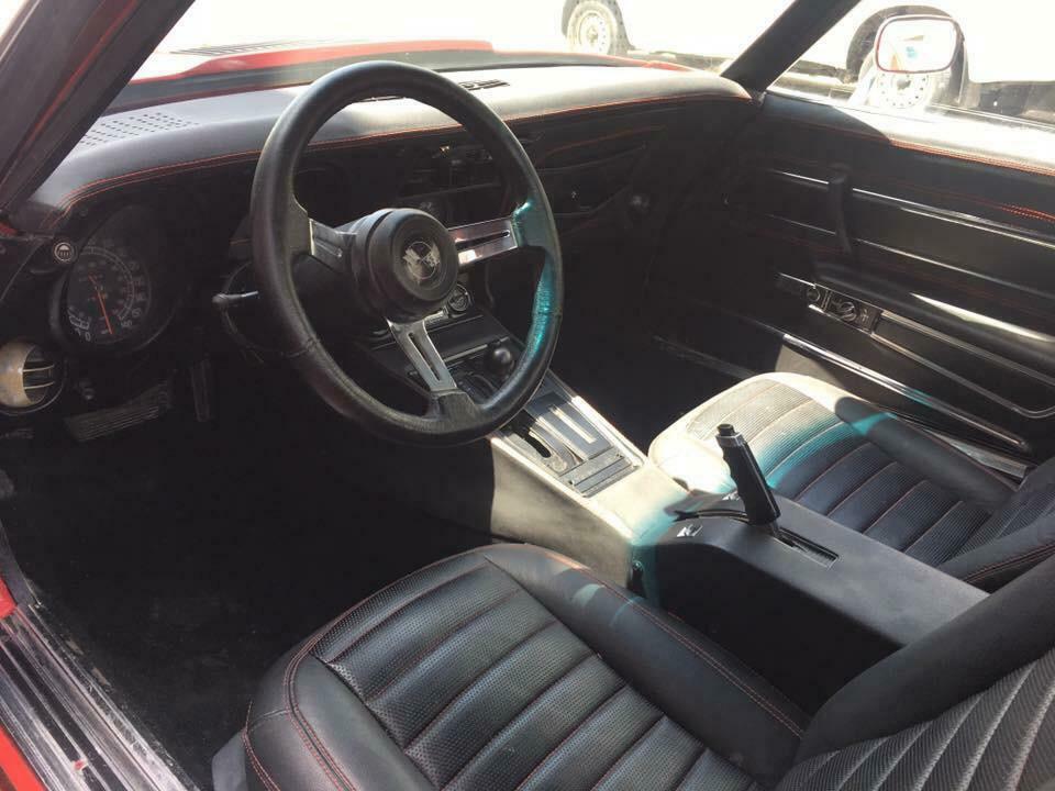 1975 Red Chevrolet Corvette Convertible