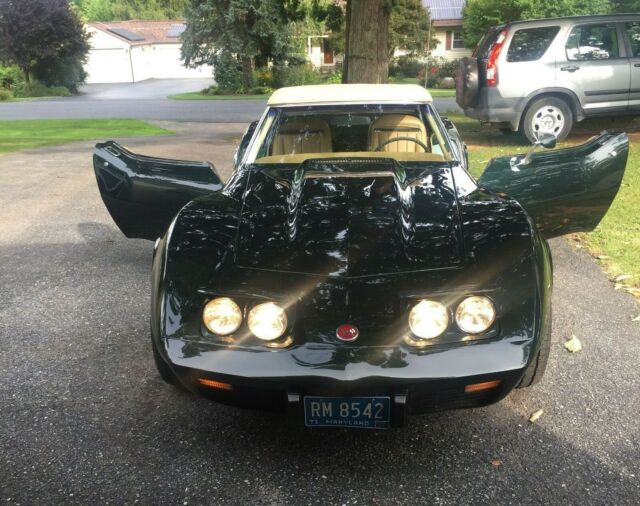1975 Green Chevrolet Corvette Convertible